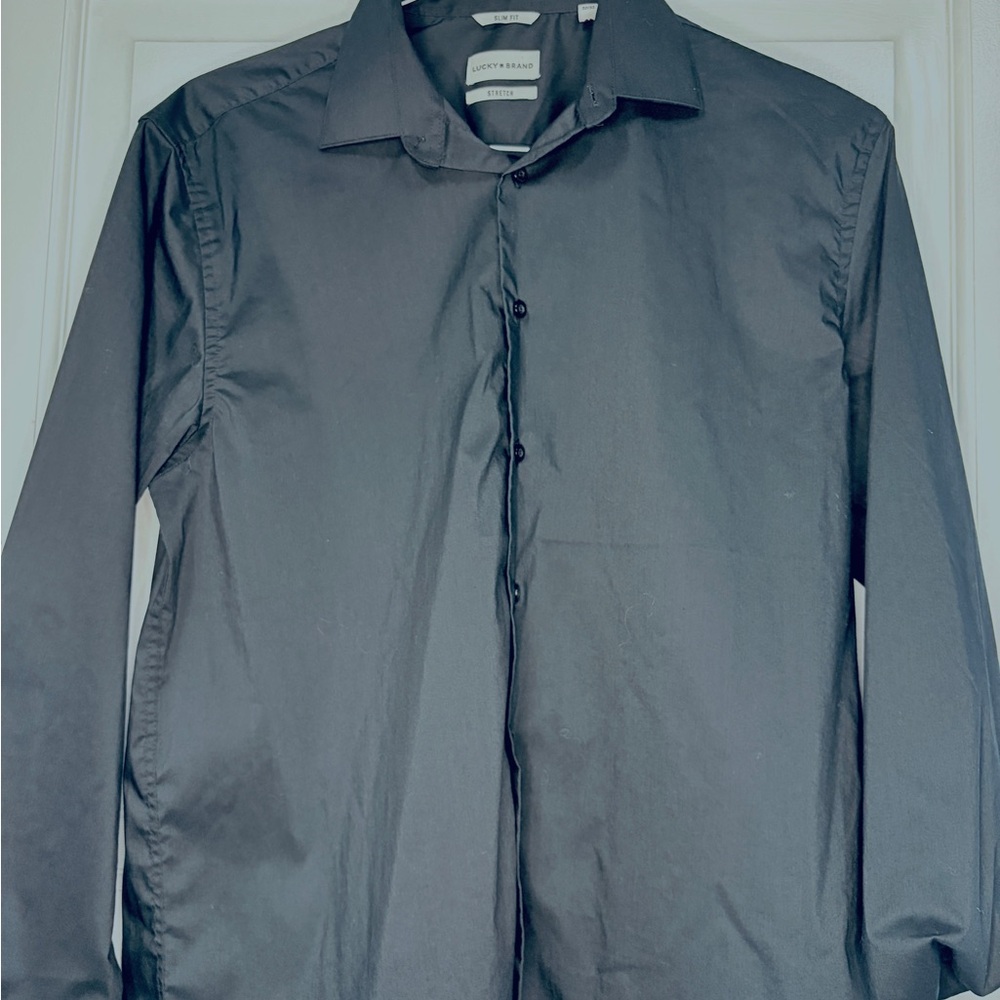 Lucky Brand Black Slim Fit Shirt